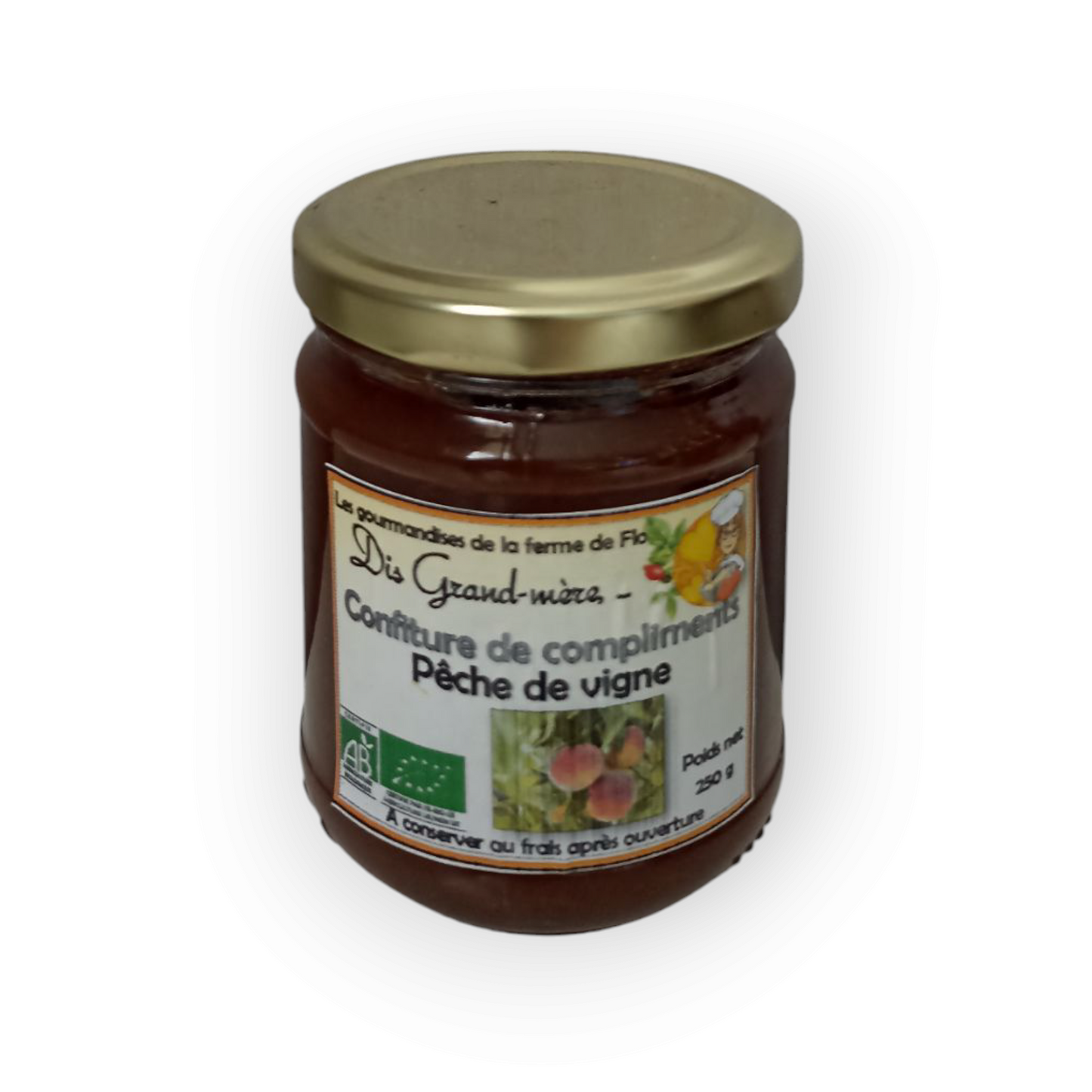 Confiture de pêche de vigne