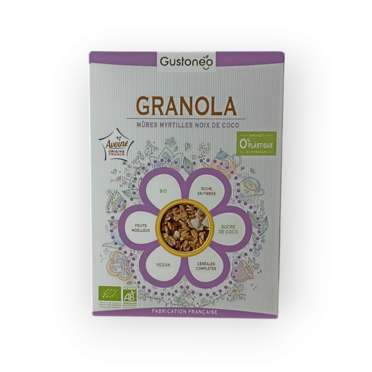 Granola bio Mures myrtilles noix de coco