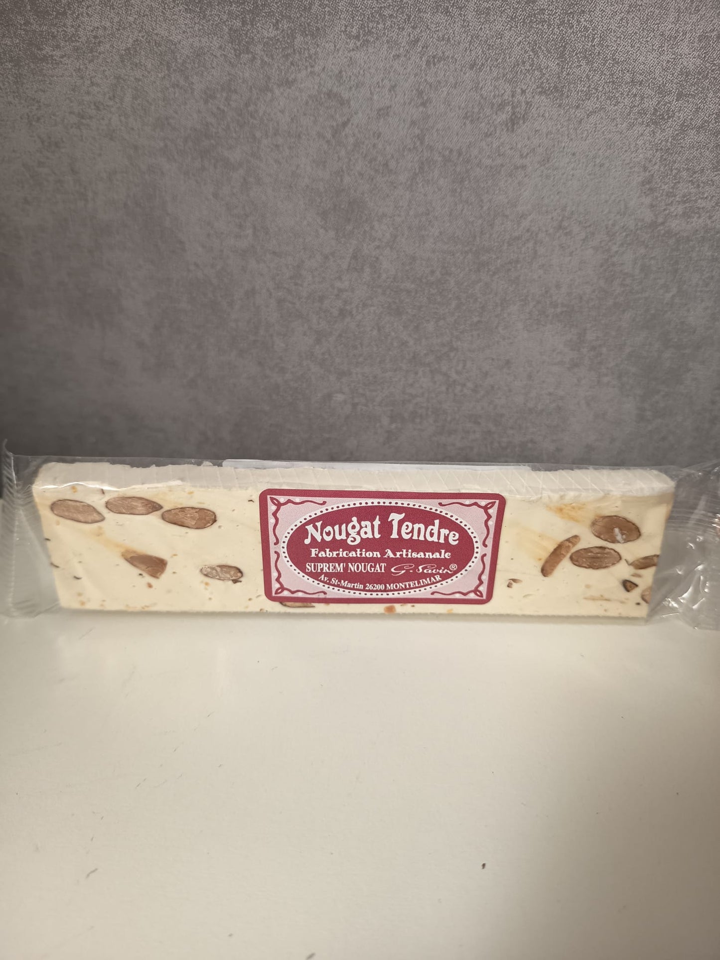 Barre de nougat tendre arôme naturel de vanille 50g