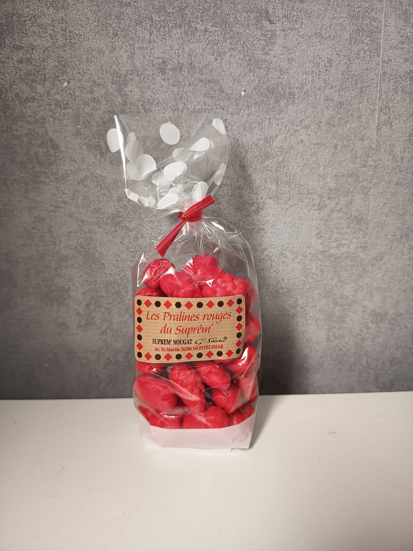 Sachet de pralines rouges aux amandes - 200g