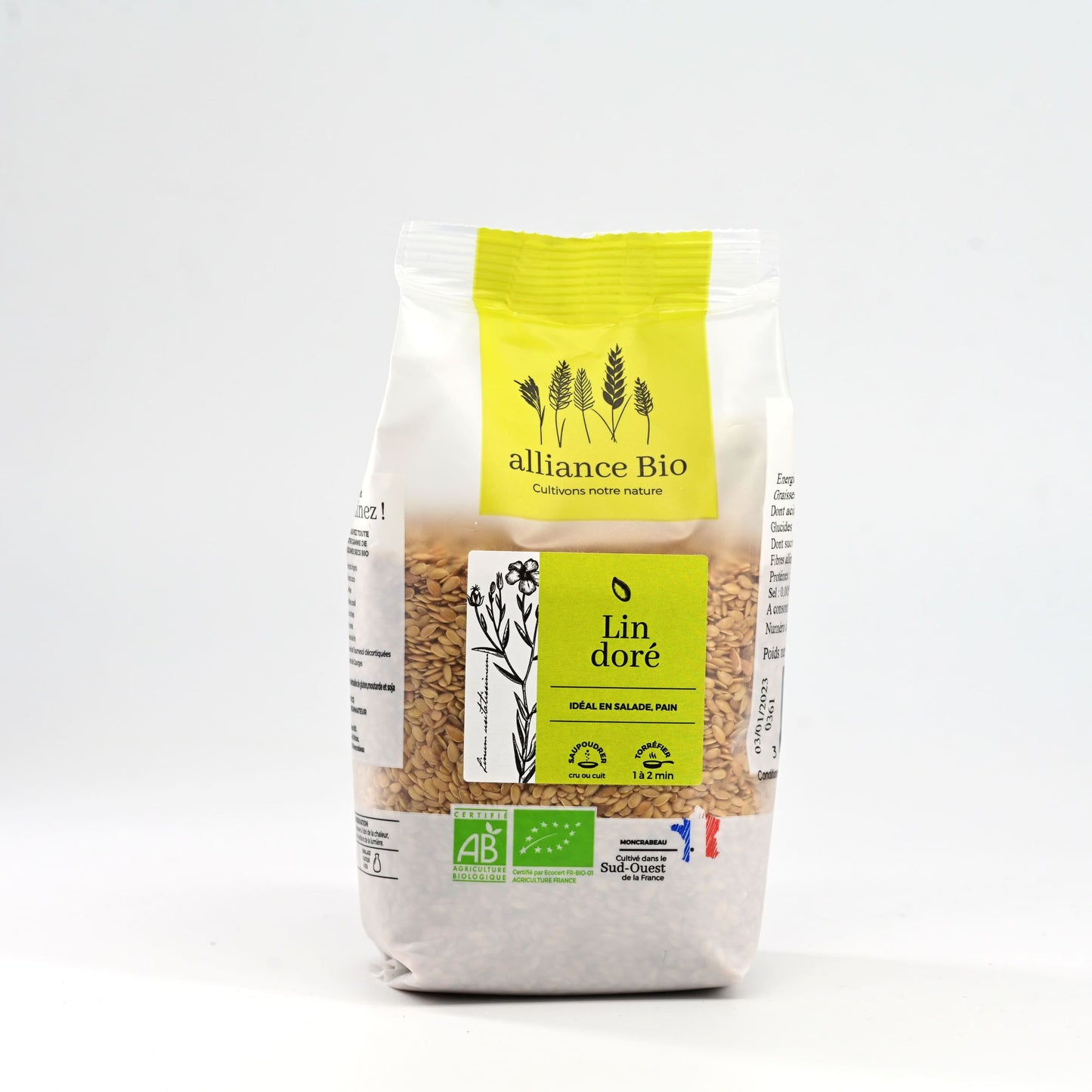 Lin blond bio France