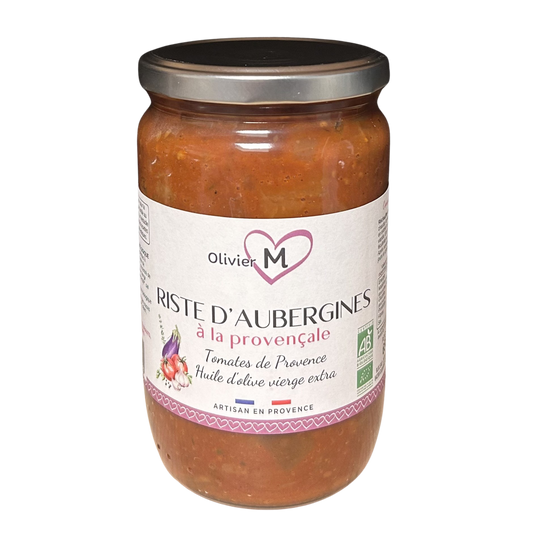 Riste d'aubergines artisanale bio 650g