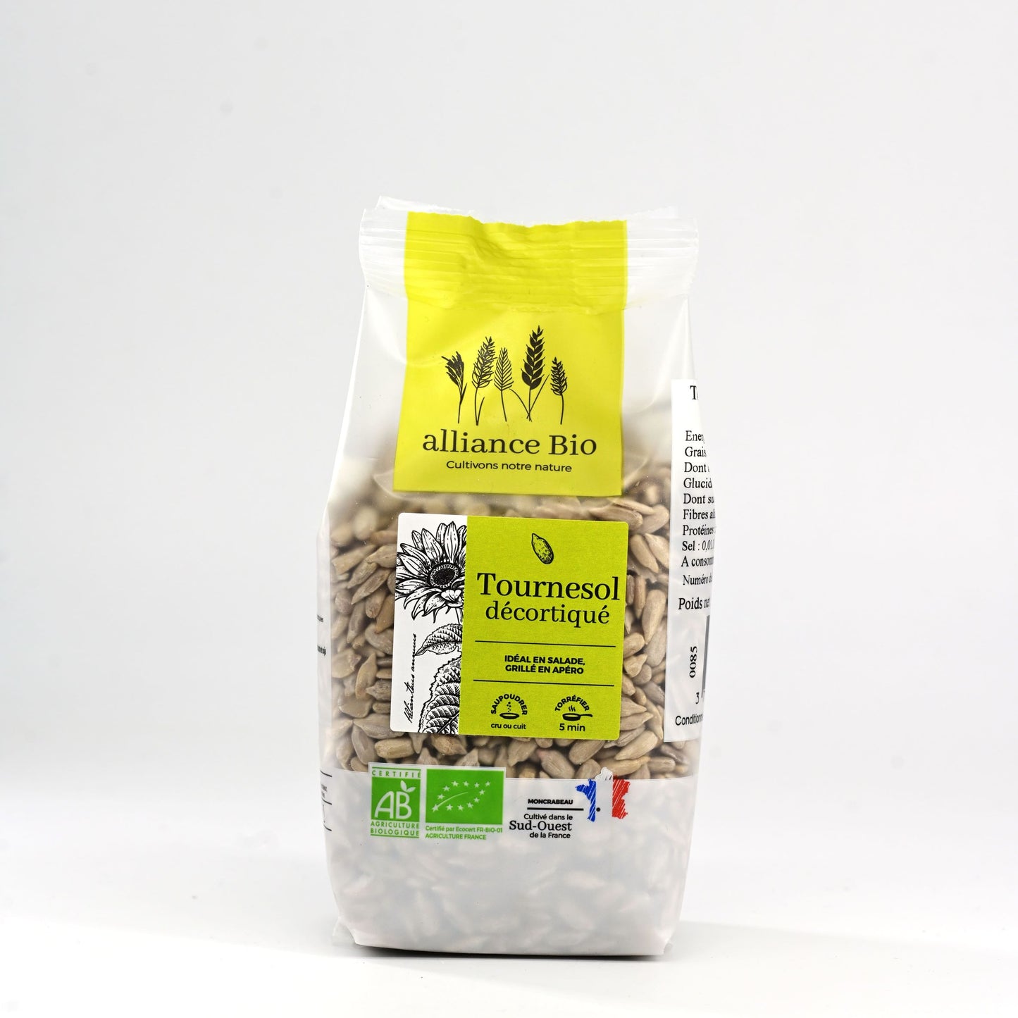 Tournesol décortiqué bio