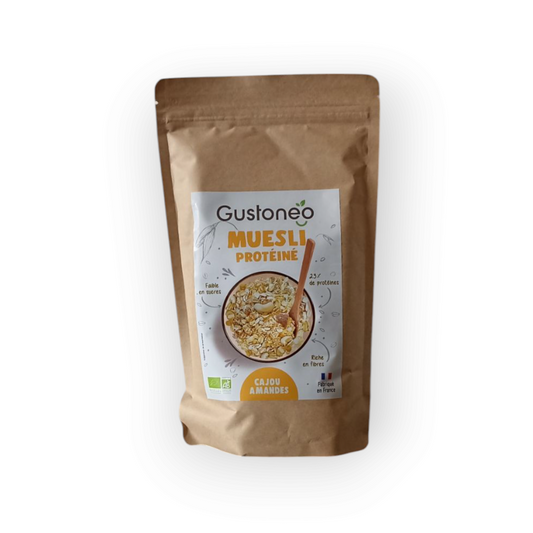 Muesli protéiné bio Cajou amandes