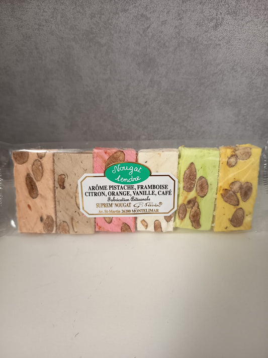 6 Batonnets de nougats tendres - 6 parfums
