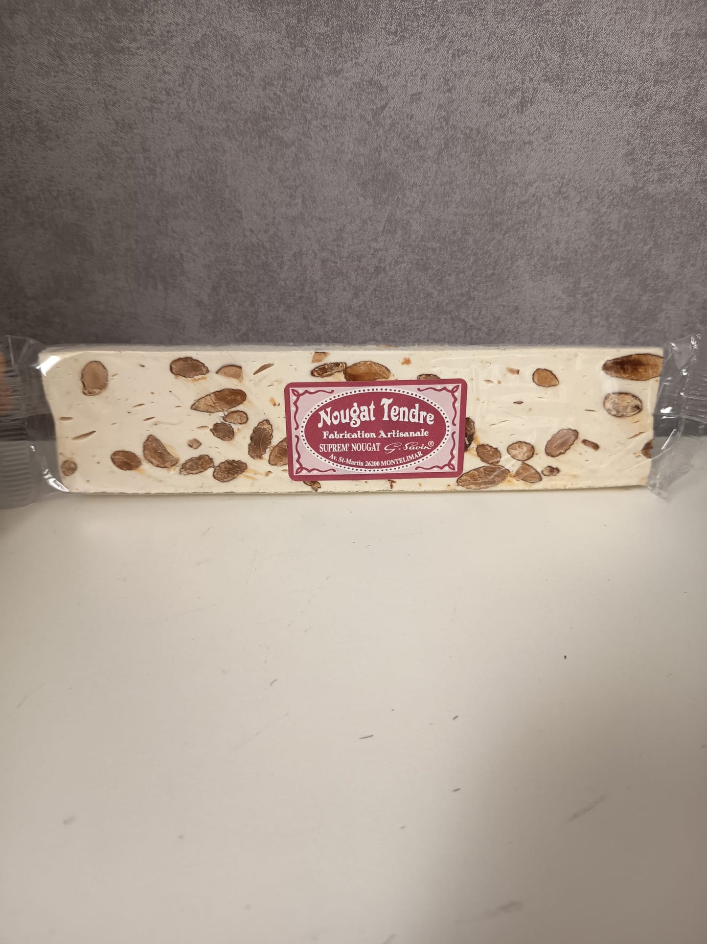 Barre de nougat tendre arôme naturel de vanille 100g